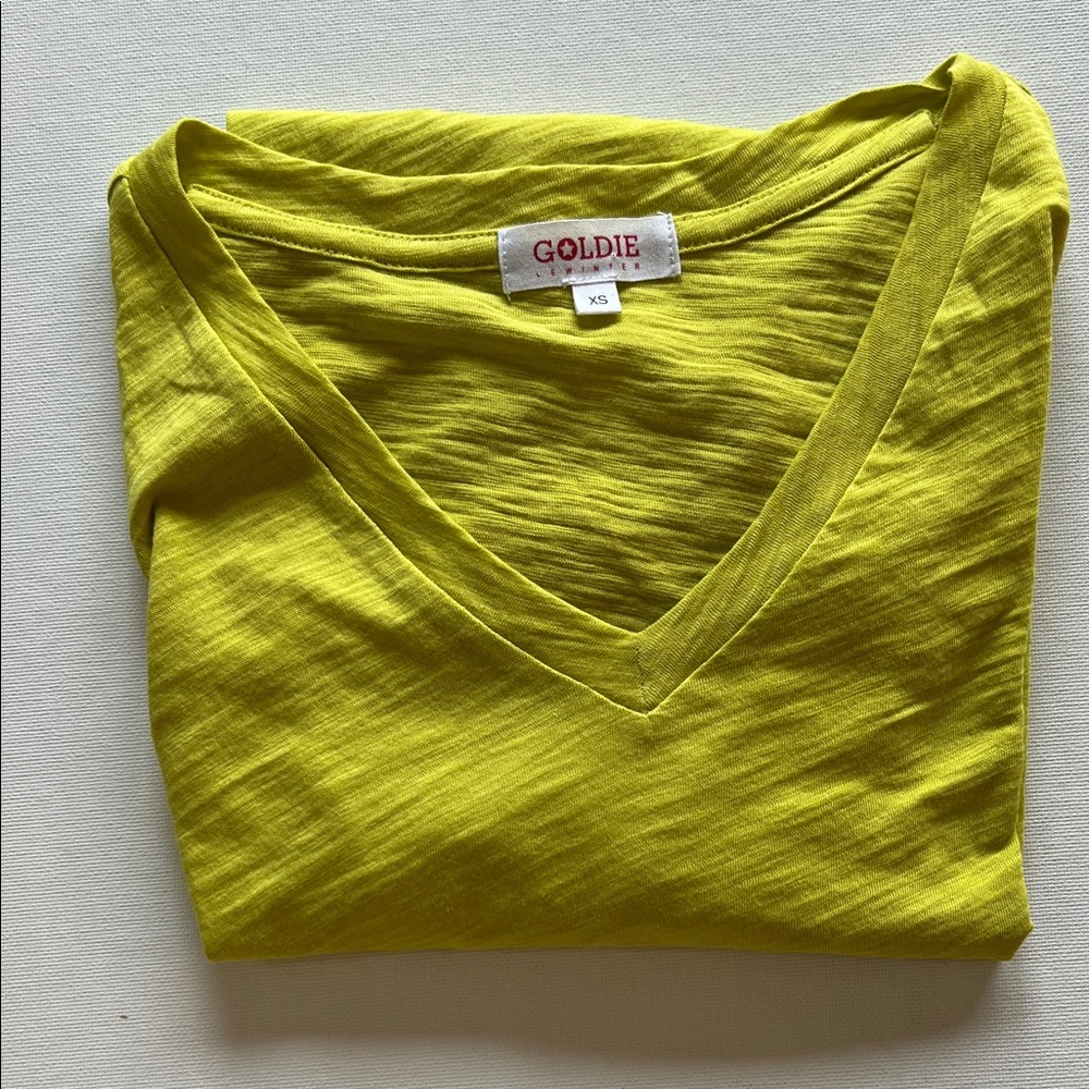 GOLDIE TEE SIGNATURE SLUB V NECK BOY